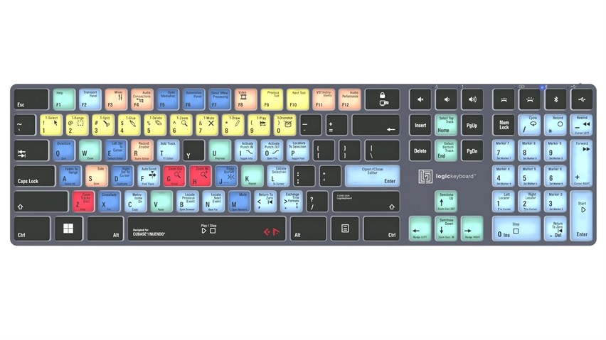 Cubase & Nuendo<br>TITAN Wireless Backlit Keyboard - Windows<br>